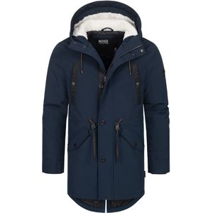 INDICODE JEANS Tussenparka 'Benicio'  marine / zwart