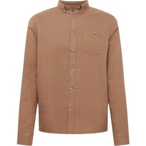 !Solid Overhemd 'Austen'  bruin