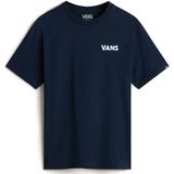 VANS - Headwaves - Shirt - Navy/Smoky Blue/Grijs - Jersey, Ronde Hals, Motiefprint, Kwartmouw