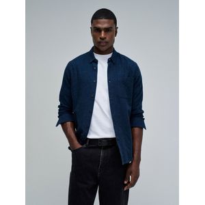 Salsa Jeans - 21010861 - Flanellen Overhemd - Blauw - Slim Fit