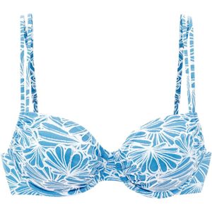 Look - Bikinitop - Blauw - Recycling-polyester - Met Sluiting Achter