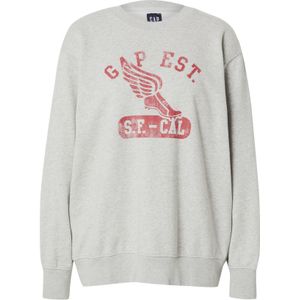 GAP Sweatshirt  grijs gemêleerd / rood