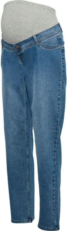 Straight Fit - Zwangerschapsjeans - Mid Wash - Enkel Lengte - Ondersteunende Buikband