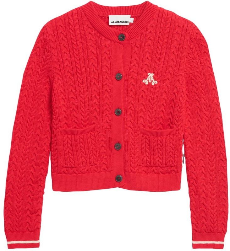 ARMEDANGELS Gebreid vest  rood