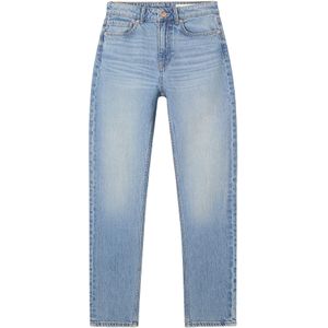 Bershka - Jeans - Lichtblauw - Regular Fit - Mid Waist - 5-pocket-style