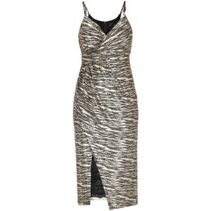 faina Jurk  goud / zwart