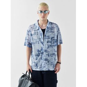 VAMOS CLO Overhemd  lichtblauw / donkerblauw