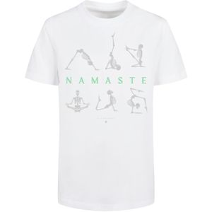 Shirt 'Namaste Yoga Skelett Halloween'