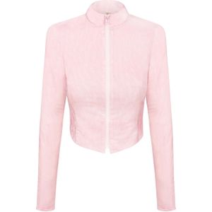 EKCENTRIK Sportief sweatvest  pastelroze