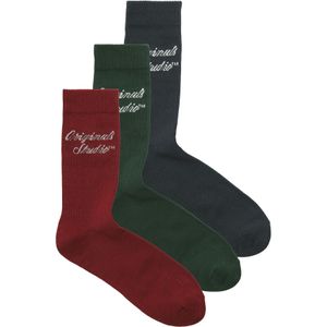 JACK & JONES Sokken 'JACNORREBRO'  marine / spar / wijnrood / wit