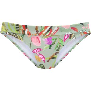 s.Oliver RED LABEL - Bikinibroekje - Groen gedessineerd - Met Omslagband