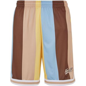 Karl Kani Shirt  lichtblauw / bruin / lichtbruin / geel