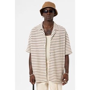 VAMOS CLO Overhemd  beige / bruin