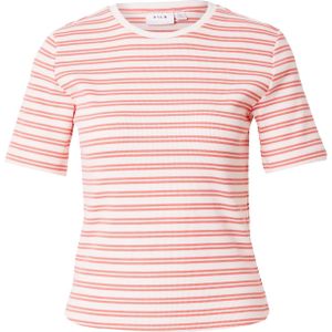 VILA Shirt 'VISola'  cranberry / natuurwit