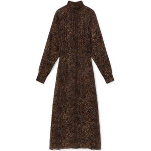 Lola Casademunt Jurk  bruin / donkerbruin / zwart
