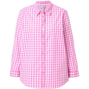 Ulla Popken Blouse  fuchsia / wit