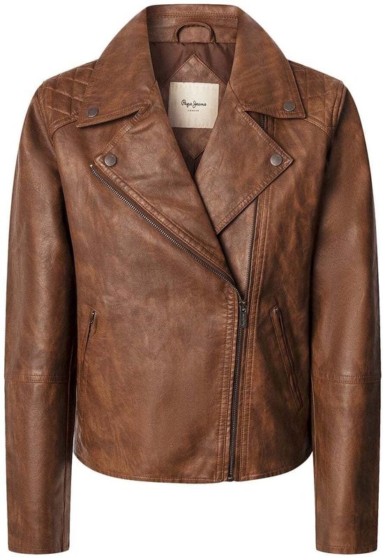 Pepe Jeans - Tussenjas - Cognac - Bikerjack