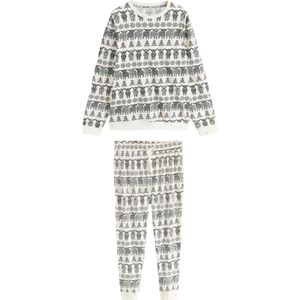 Next Pyjama lang  ecru / grijs