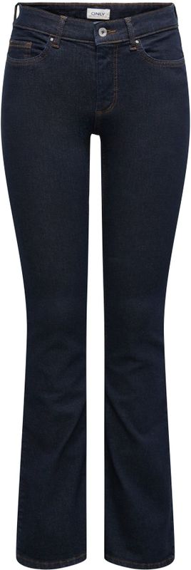 Only - ONLBLUSH MID WAIST FLARED - Jeans - Dark Blue Denim