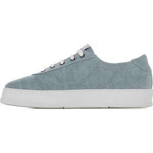 Algori San Pietro - Sneakers - Hoog - Wit - Gemaakt van Zachte Gestreepte Sycomoreen Linnen