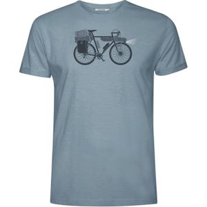 GREENBOMB Shirt 'Bike Night'  blauw / zwart