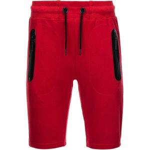 Ombre Broek 'W239'  robijnrood / zwart