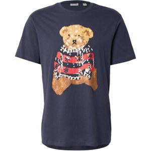 Only & Sons Shirt 'ONSKLAUS'  navy / bruin / rood