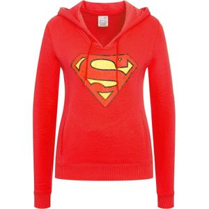 LOGOSHIRT Sweatshirt 'DC Comics - Superman'  rood