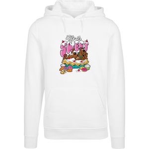F4NT4STIC Sweatshirt 'Life Is Sweet'  bruin / orchidee / zwart / wit