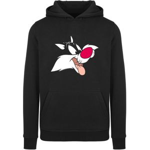 F4NT4STIC Sweatshirt 'Looney Tunes Sylvester'  pink / rood / zwart / wit