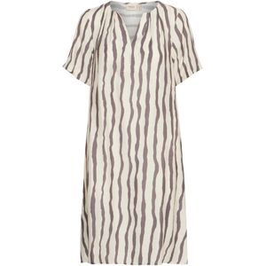 Fransa Zomerjurk 'FRAriana'  mauve / wit gemêleerd