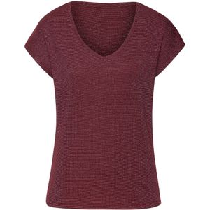 LASCANA Shirt  bordeaux / zilver