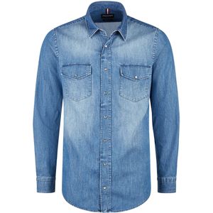 HECHTER PARIS Overhemd  hemelsblauw