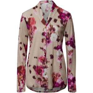 Hanro Slaapshirt ' Olivia '  beige / bessen