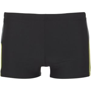 Look - Effen Zwembroek - Zwart/Geel - Recycling-Polyamide