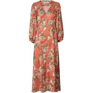 Odd Molly Jurk ' Violin '  gemengde kleuren / rood