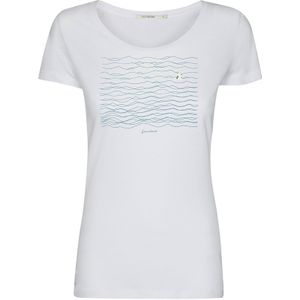 GREENBOMB Shirt 'Animal Seagull Waves'  royal blue/koningsblauw / oranje / wit / offwhite