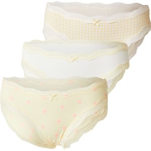 ETAM Slip 'Jimma'  geel / pink / wit