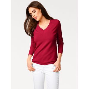 Gebreide Trui - Rood - 100% Katoen - Lange Mouwen