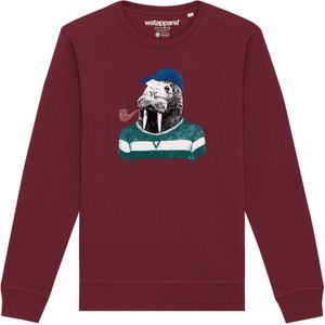 Watapparel Sweatshirt ' Walross '  gemengde kleuren / bourgogne