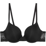 T-shirt BH - Black - Gevoerd - Met Beugel - Full-Cup