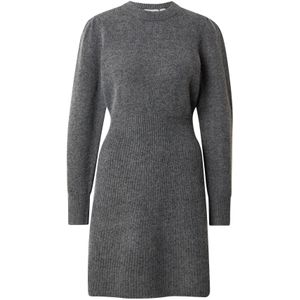 VILA Gebreide jurk  donkergrijs