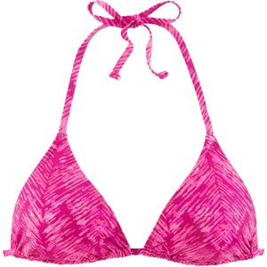 Look - Gedessineerd Triangelbikini - Bessenrood - Verwijderbare Cups