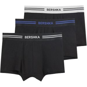 Bershka Boxershorts  nachtblauw / bruin / wit