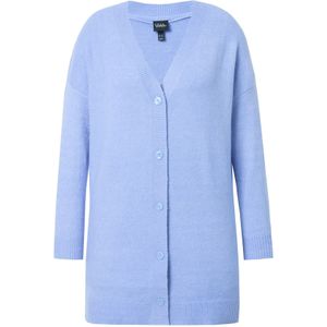 Ulla Popken Gebreid vest  hemelsblauw