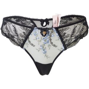 Boux Avenue String  lichtblauw / zwart
