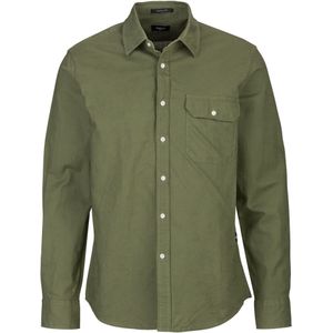 REPLAY Overhemd  groen / wit