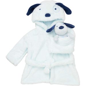 Rock a Bye Baby Boutique Badjas 'Hund'  lichtblauw