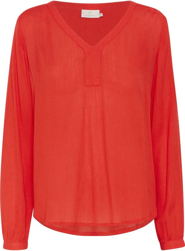 Kaffe - Blouseshirt - Lichtrood - Lange Mouw - Losse Pasvorm