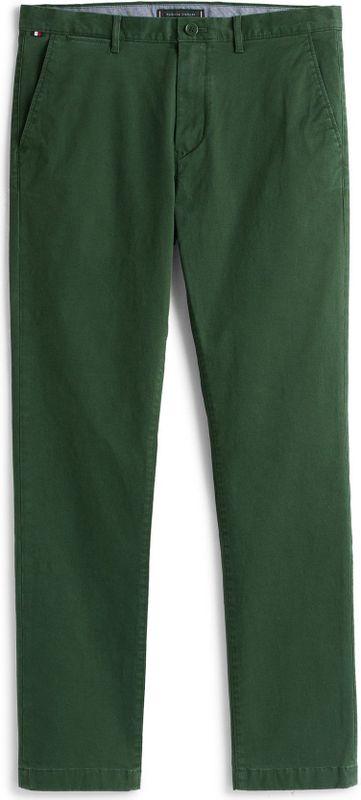 TOMMY HILFIGER - DENTON ESSENTIAL - Chino Broek - Donkergroen
